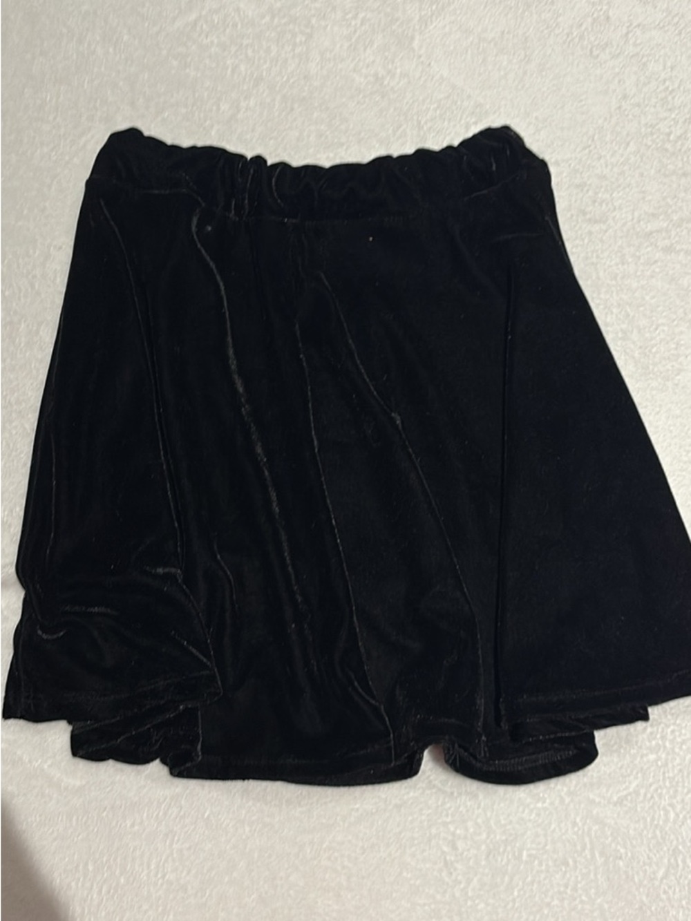 American Eagle Outfitters Black Velvet A-Line Skirt